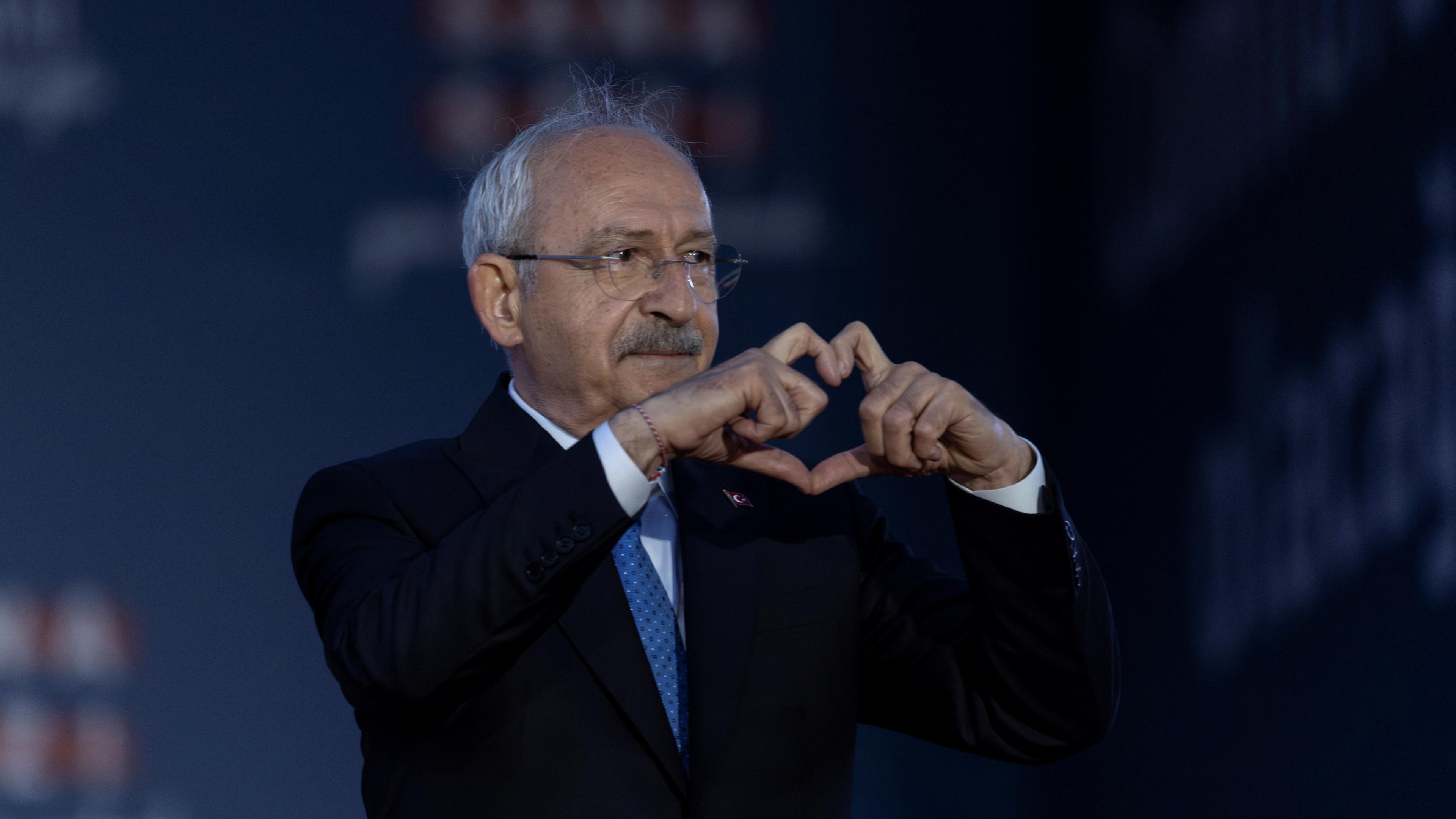 Presidential candidate of Turkey's main opposition alliance Kilicdaroglu holds an election campaign rally in Istanbul