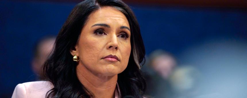 Tulsi Gabbard, ehemals Direktorin des Nationalen Nachrichtendienstes (DNI), sagt am 19.03.2026, im US-Kapitol in Washington, DC, USA, vor dem Sonderausschuss für Nachrichtendienste des Repräsentantenhauses der Vereinigten Staaten zur Anhörung über die „Jährliche weltweite Bedrohungsanalyse 2026“ aus. 