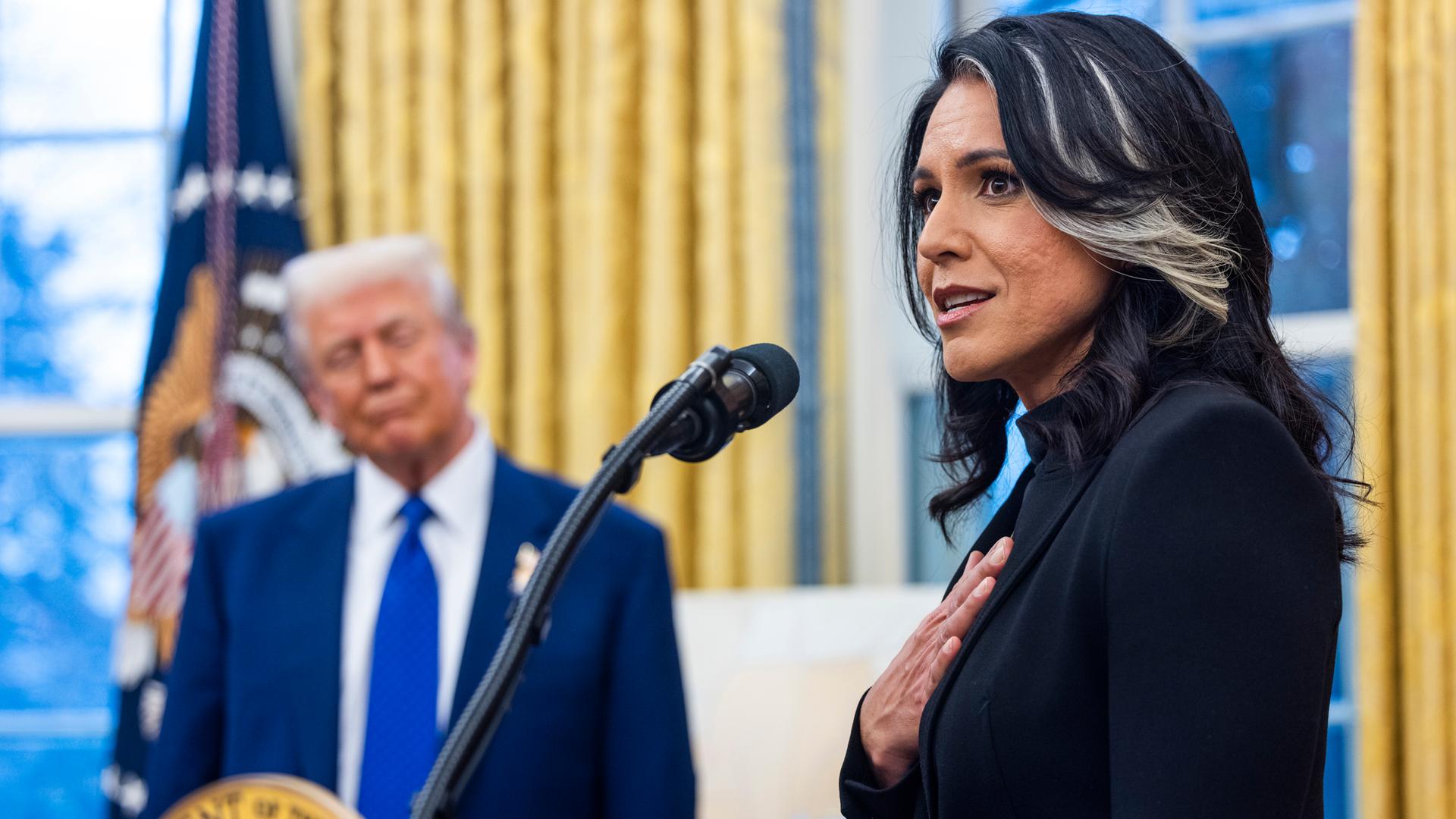 Tulsi Gabbard im Weißen Haus