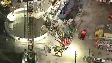 Tunneleinsturz Los Angeles: Arbeiter gerettet