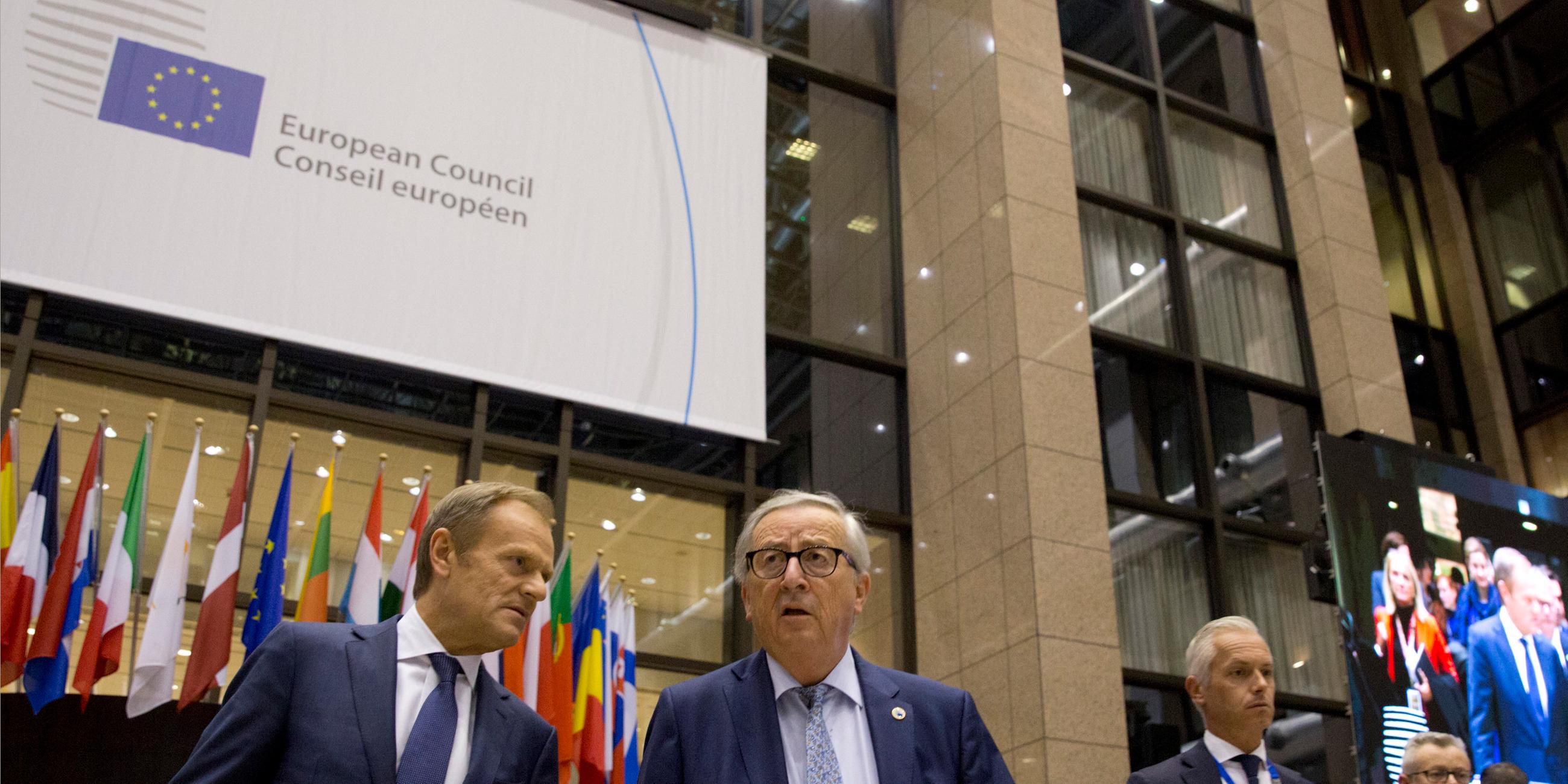 Jean-Claude Juncker und Donald Tusk