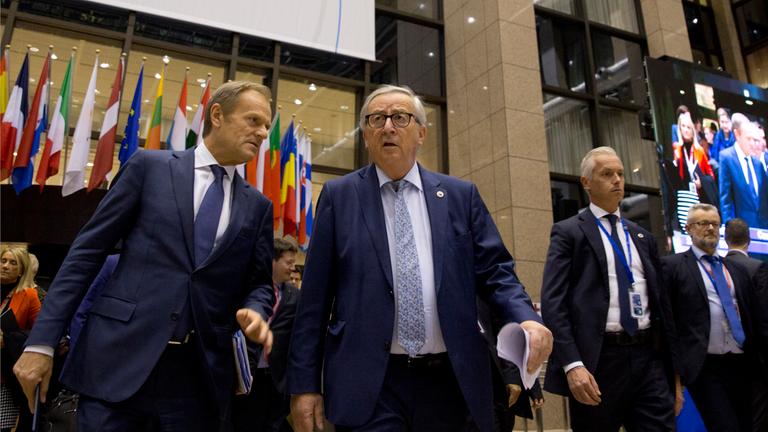 Jean-Claude Juncker und Donald Tusk