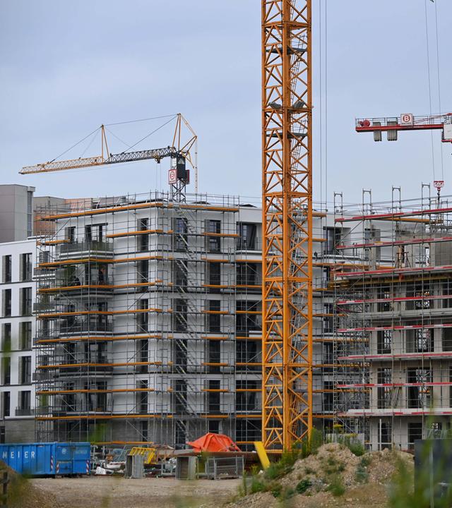 Großbauestelle in München.