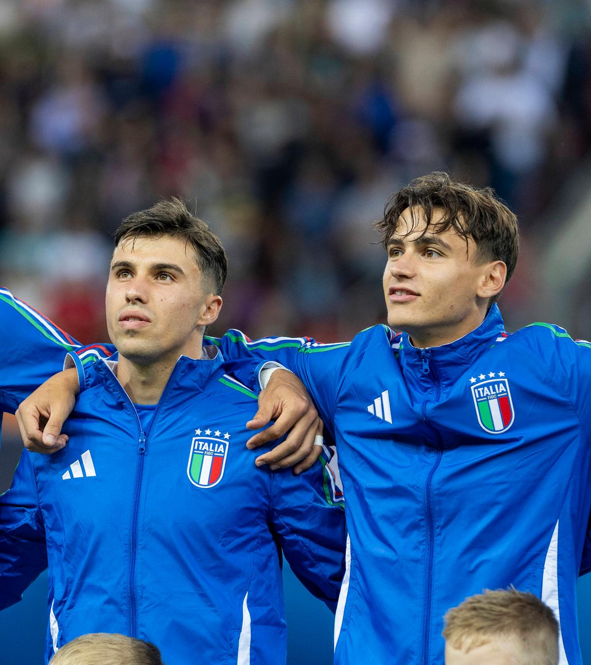 von links: Diego Coppola, Alessandro Bianco und Niccolo Pisilli am 17.06.25.
