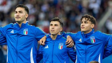von links: Diego Coppola, Alessandro Bianco und Niccolo Pisilli am 17.06.25.