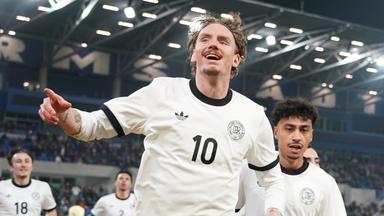Torjubel von Nick Woltemade im Testspiel gegen Spanien