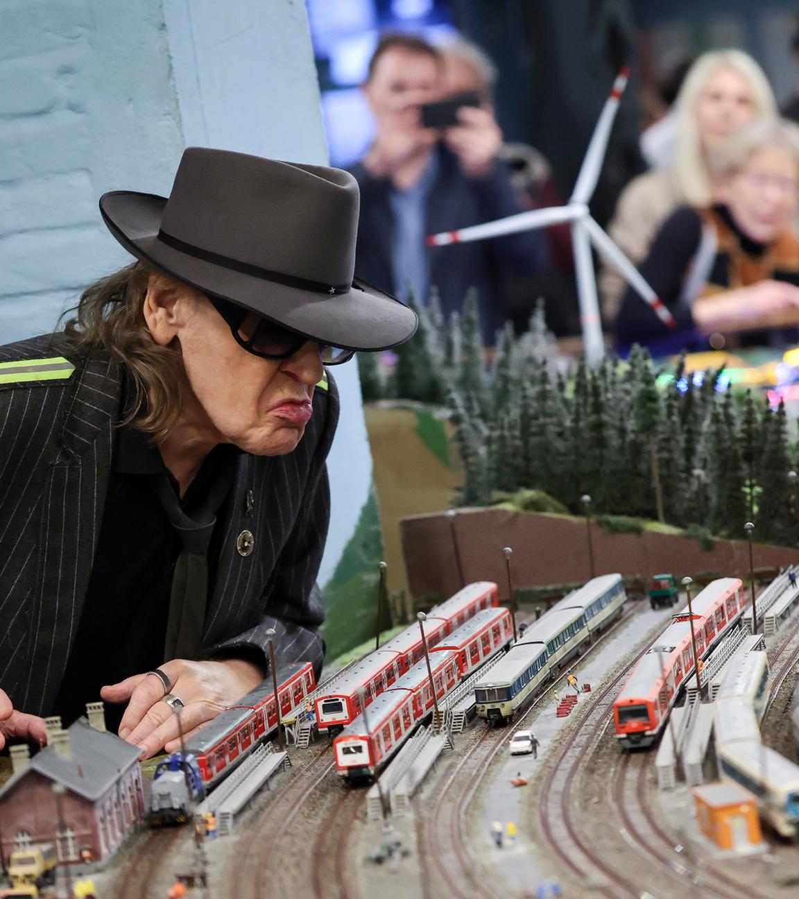 Udo Lindenberg im Miniatur Wunderland, aufgenommen am 24.03.2026 in Hamburg