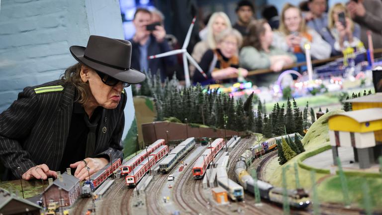 Udo Lindenberg im Miniatur Wunderland, aufgenommen am 24.03.2026 in Hamburg