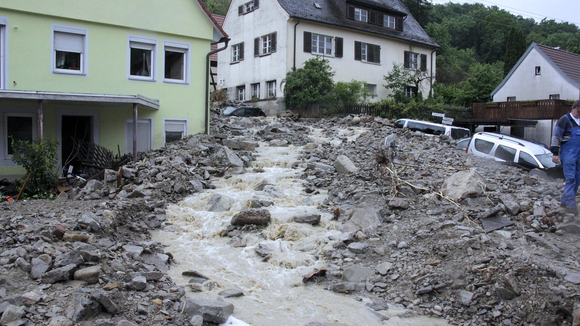 Hochwasserkatastrophe in Braunsbach (Archiv 2016)