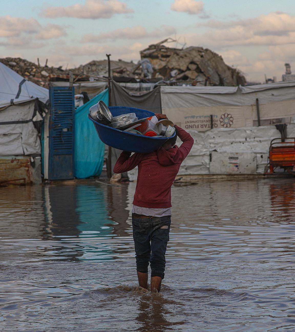 Überschwemmungen im Gazastreifen
