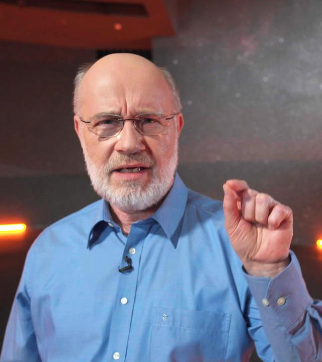 Harald Lesch bei der Aufzeichung in der Supernova