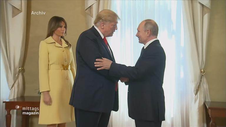 Donald Trump grüßt Putin