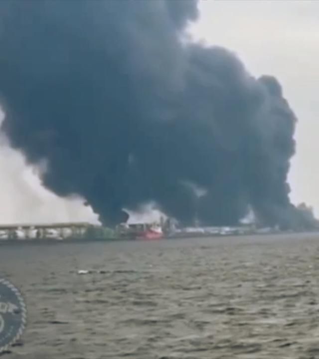 Ukraine greift russ. Ölwerfte an