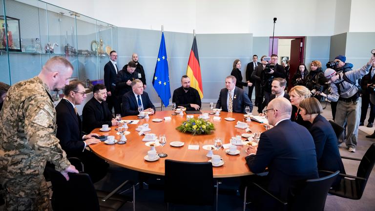 Wolodymyr Selenskyj, Präsident der Ukraine, zu Gesprächen im Deutschen Bundestag.