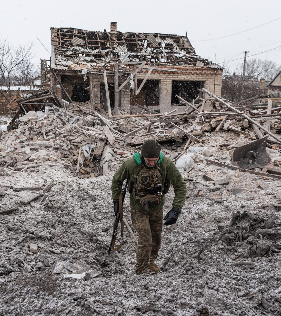 Ukrainische Soldaten der 93. Brigade im Gebiet Donezk