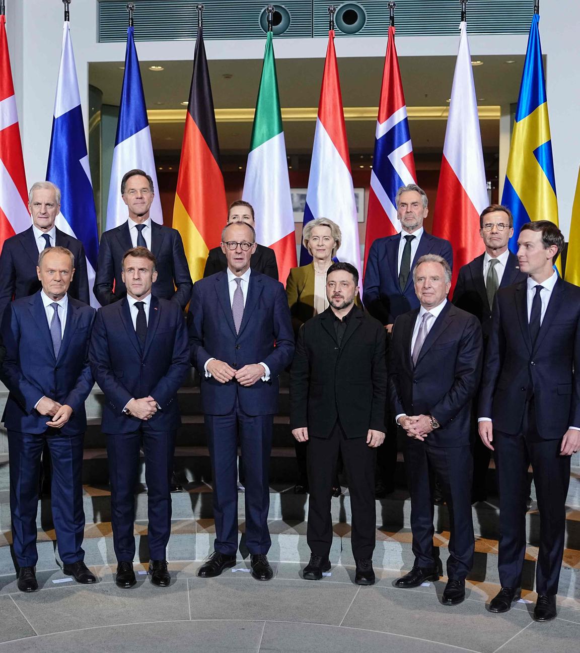 Europäische und US-amerikanische Vertreter zu Gesprächen im Berliner Kanzleramt.