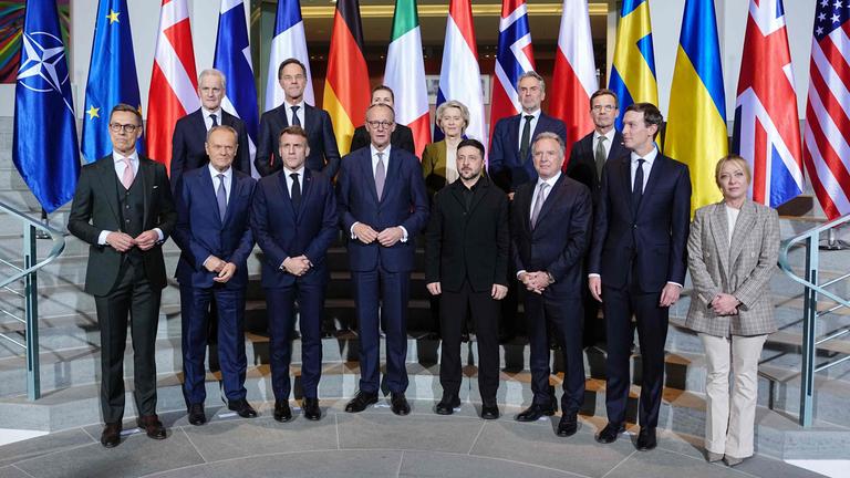 Europäische und US-amerikanische Vertreter zu Gesprächen im Berliner Kanzleramt.