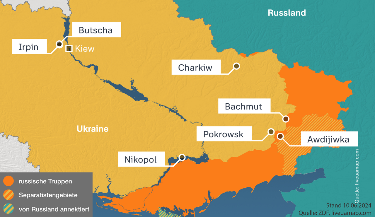 Ukraine Karte