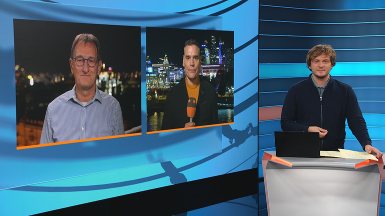 Moskau-Korrespondent Armin Coerper bei ZDFheute live.