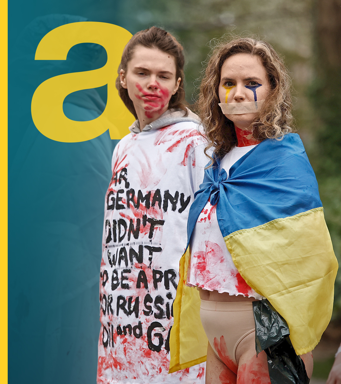 Frauen protestieren gegen Vergewaltigungen im Ukraine-Krieg