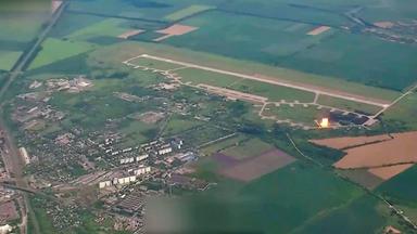 Der Militärflugplatz Mirgorod.