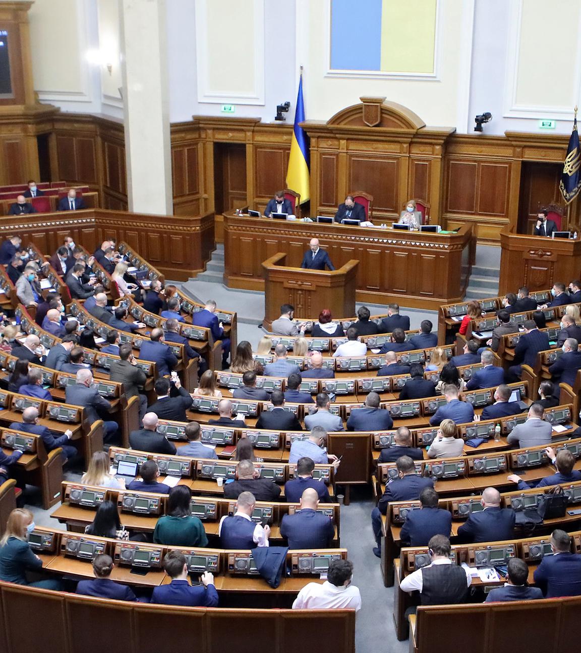 Abgeordnete nehmen an der Ernennung des neuen Verteidigungsministers der Ukraine in der Werchowna Rada teil. (Archivbild)