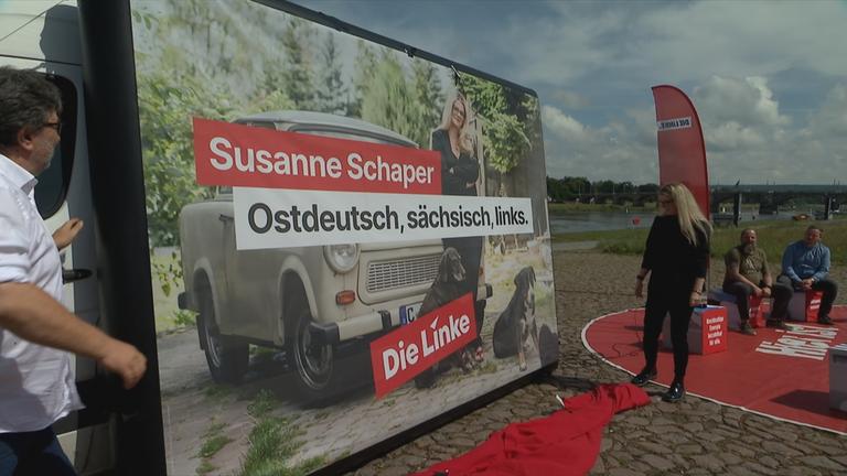 Wahlplakakt der Linken