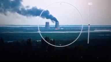 Kühlturm des Akw Saporischschja brennt