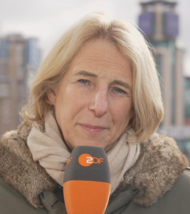 Katrin Eigendorf berichtet für die ZDF-Sendung "Volle Kanne" aus Kiew.
