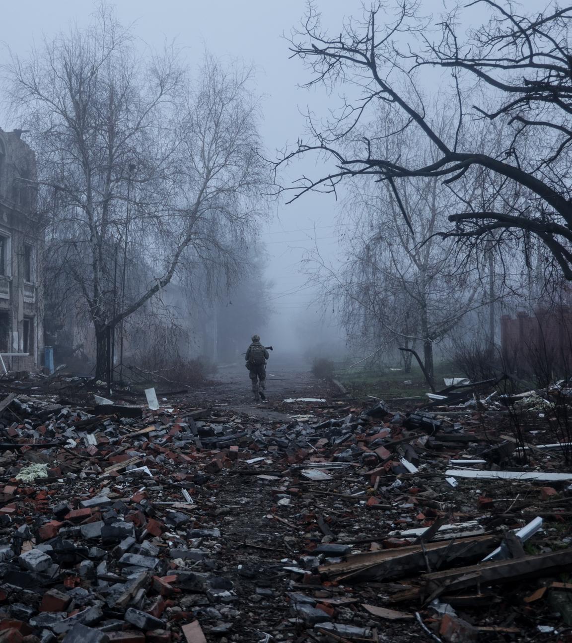 Verwüstung in der Ukraine