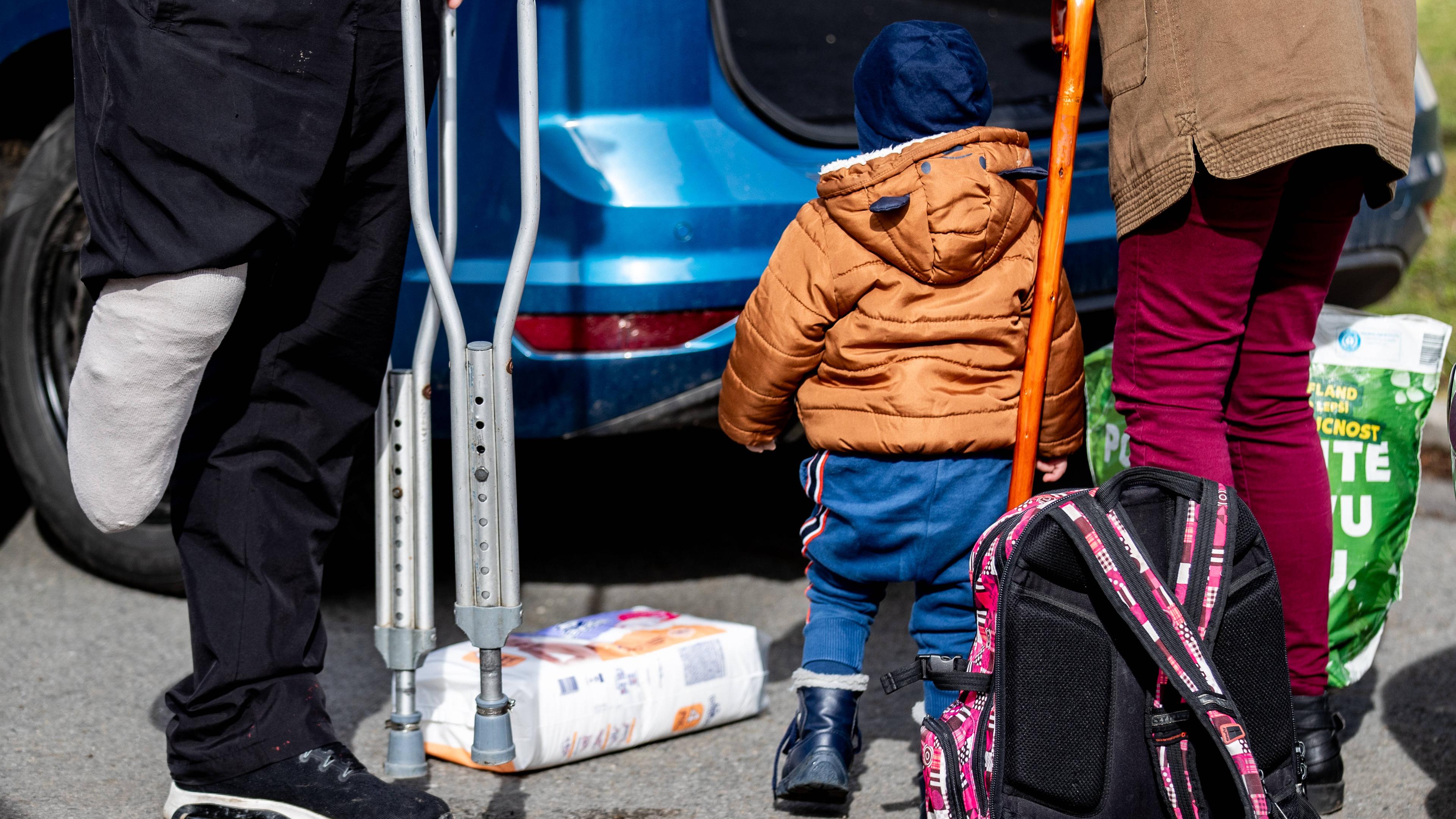 Ukrainische Flüchtlinge in Stara Bela, Tschechische Republik