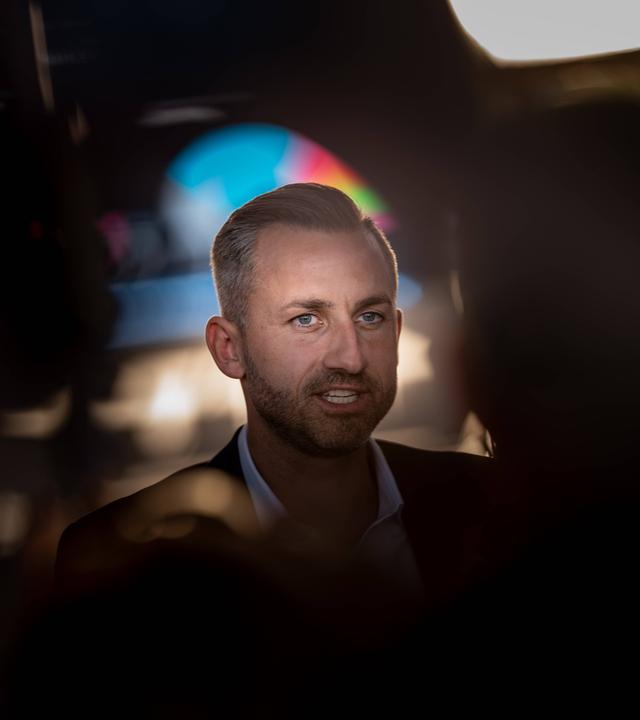Ulrich Siegmund, Spitzenkandidat der AfD Sachsen-Anhalt, am Wahlabend der Landtagswahl Sachsen-Anhalt 2026 am 06.09.2026.