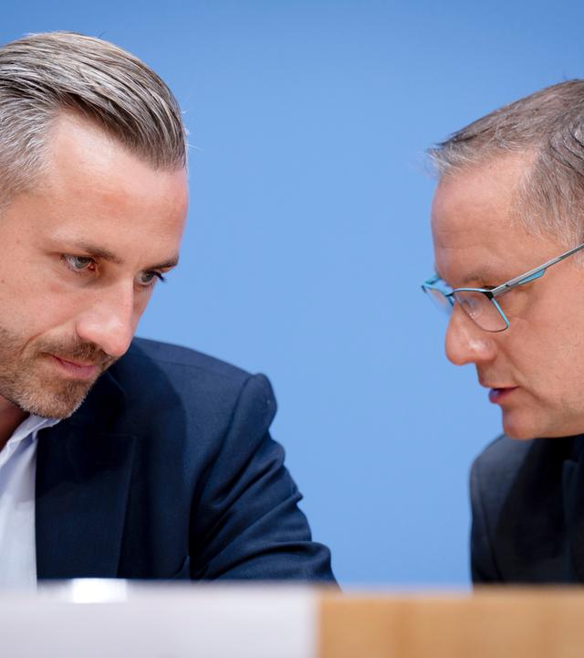 Ulrich Siegmund und Tino Chrupalla (AfD)