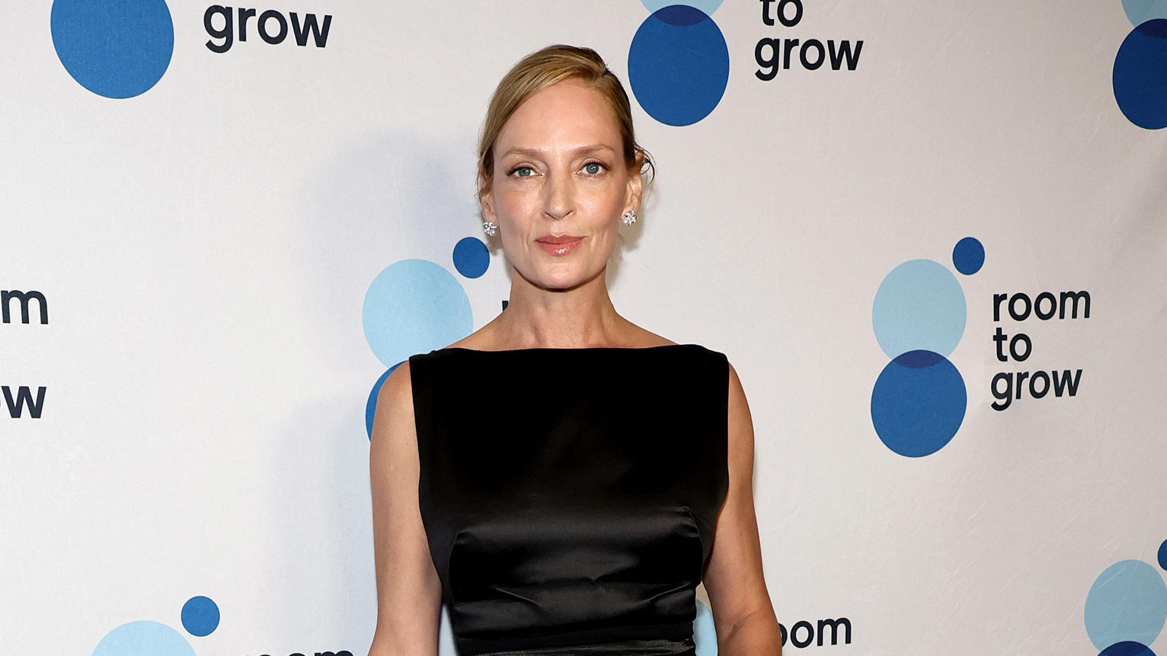 Uma Thurman bei der "Room to Grow"- Gala in New York. 