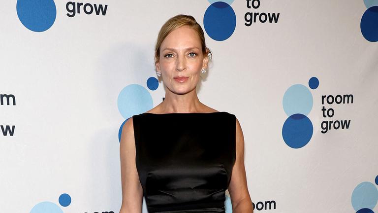 Uma Thurman bei der "Room to Grow"- Gala in New York. 
