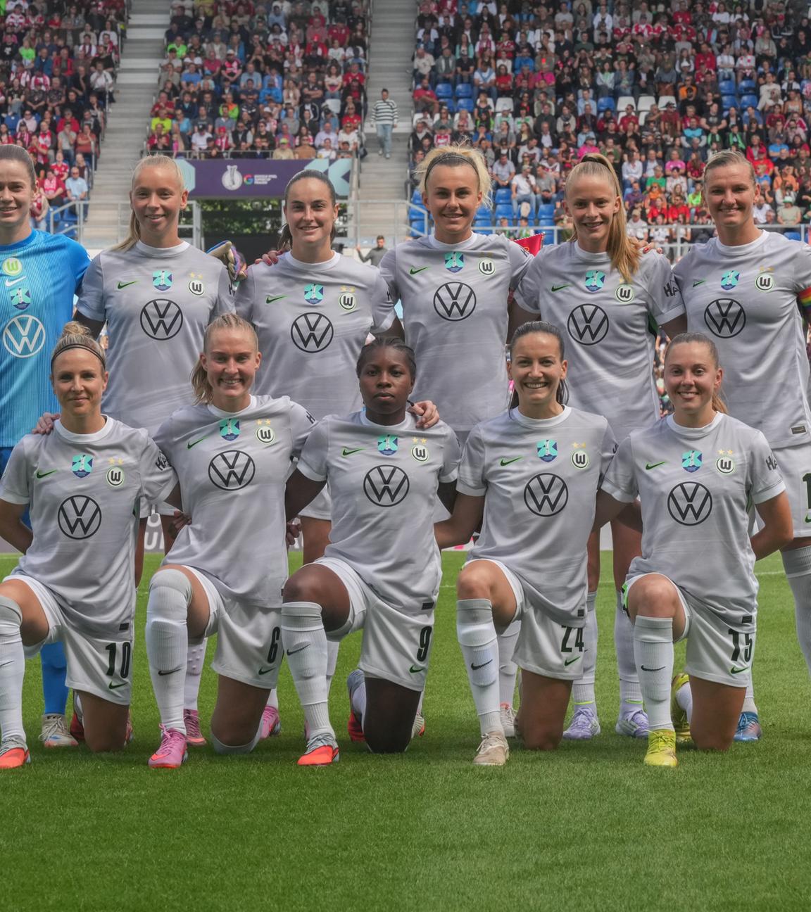 Mannschaftsfoto der VfL Wolfsburg Frauen