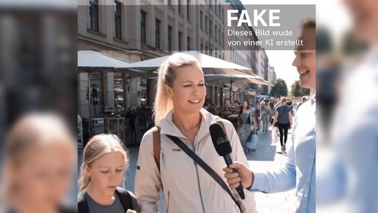 Fake-Umfrage mit KI erstellt auf TikTok