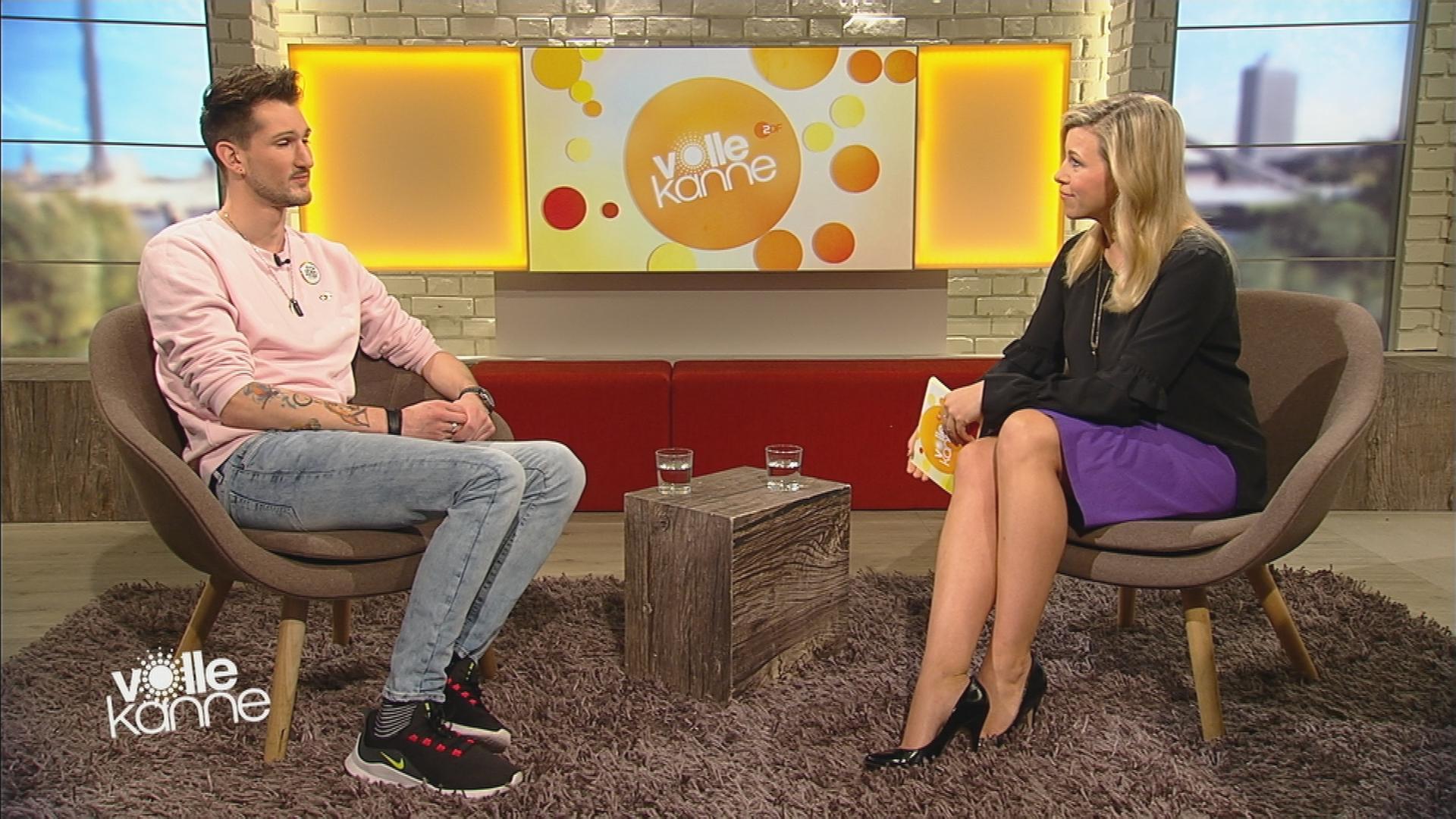 Bastian Melcher im Gespräch mit Moderatorin Nadine Krüger