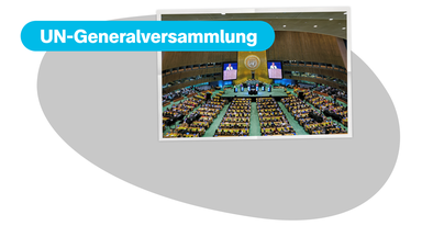 Bild aus dem Saal der UN-Generalversammlung