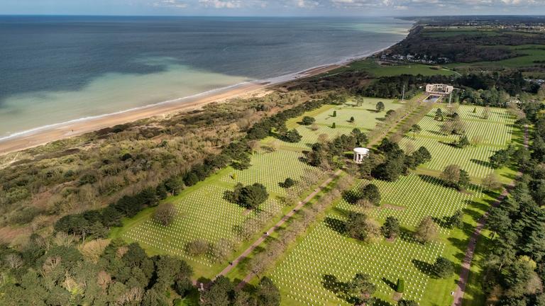 Landungsstrand Omaha Beach in der Normandie