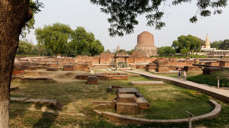 Ruinen von Sarnath in Indien.