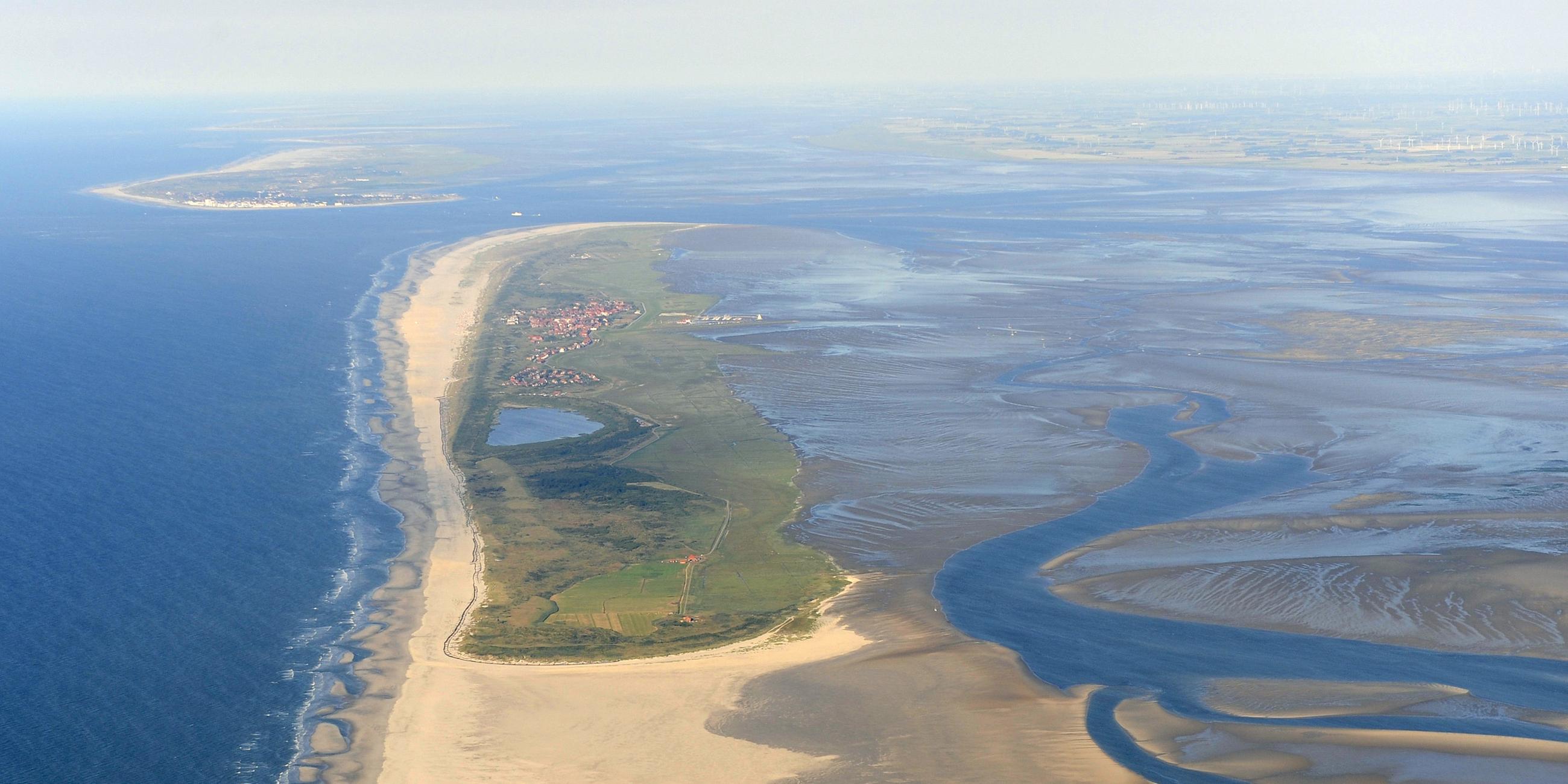 Unesco Welterbe: Wattenmeer bei der ostfriesischen Insel Juist