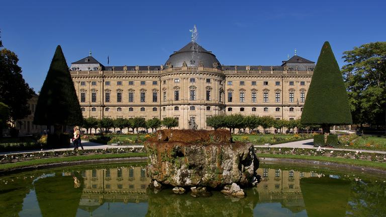 Unesco Welterbe: Würzburger Schloss mit Hofgarten