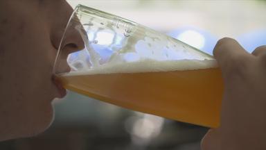 Glas mit Bier