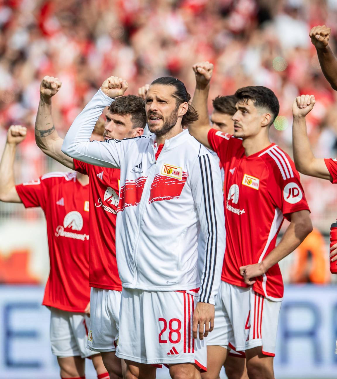 1. FC Union Berlin nach dem Spiel 1. Fußball Bundesliga am 05.05.2024.