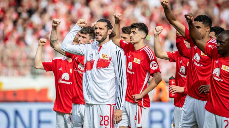 1. FC Union Berlin nach dem Spiel 1. Fußball Bundesliga am 05.05.2024.