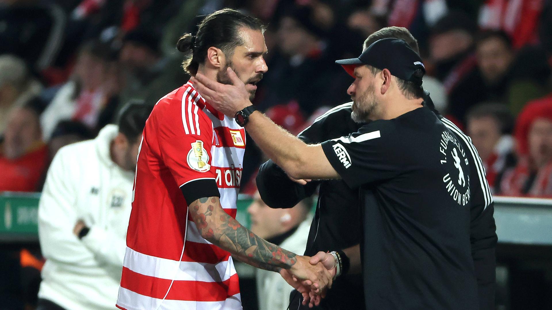 Christopher Trimmel und Steffen Baumgart von Union Berlin am 29.10.2026.