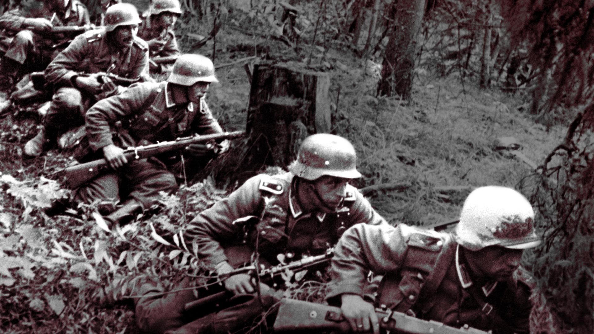 Unternehmen Barbarossa Soldaten in Stellung