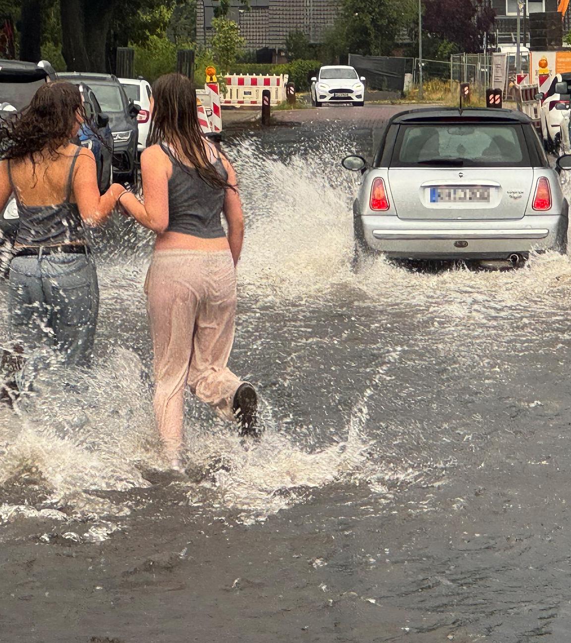 Unwetter im Emsland, aufgenommen am 02.07.2025