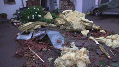 Schäden nach Unwetter in Süddeutschland